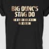 Simple Personalised Stag Do T Shirt