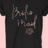 Bridesmaid Foil - Personalised Hen Party T Shirt