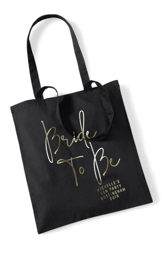 Bride To Be Foil Hen Party Tote Bag