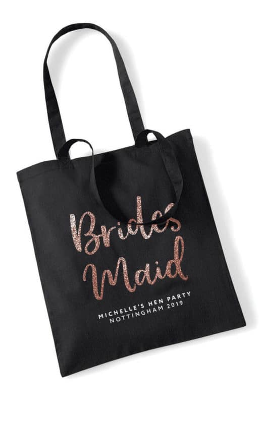 Bridesmaid Script Hen Party Tote Bag