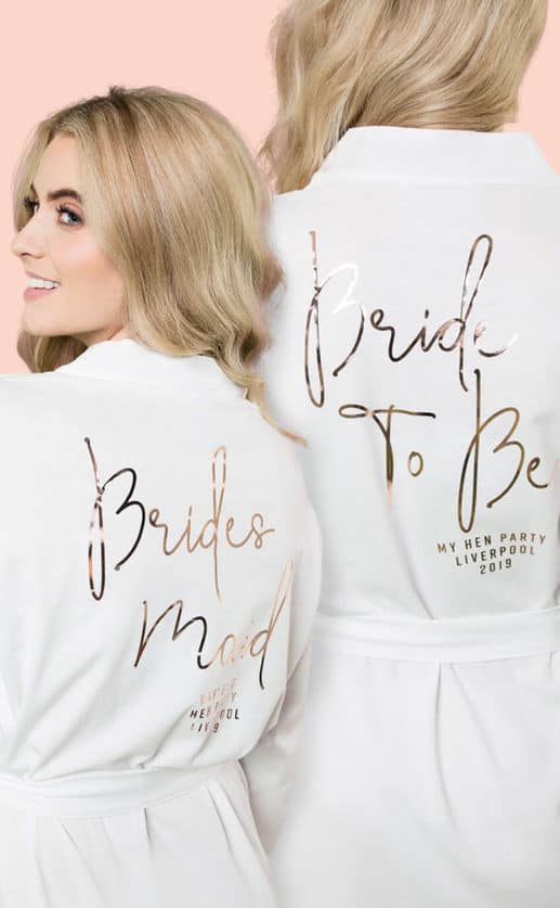 Personalised Bridal Robes