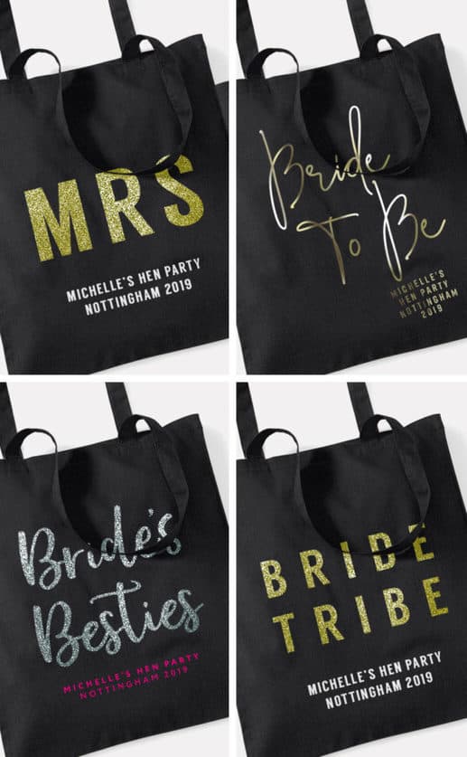 Personalised Hen Party Tote Bags