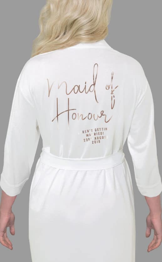 Maid of Honour Foil Robe