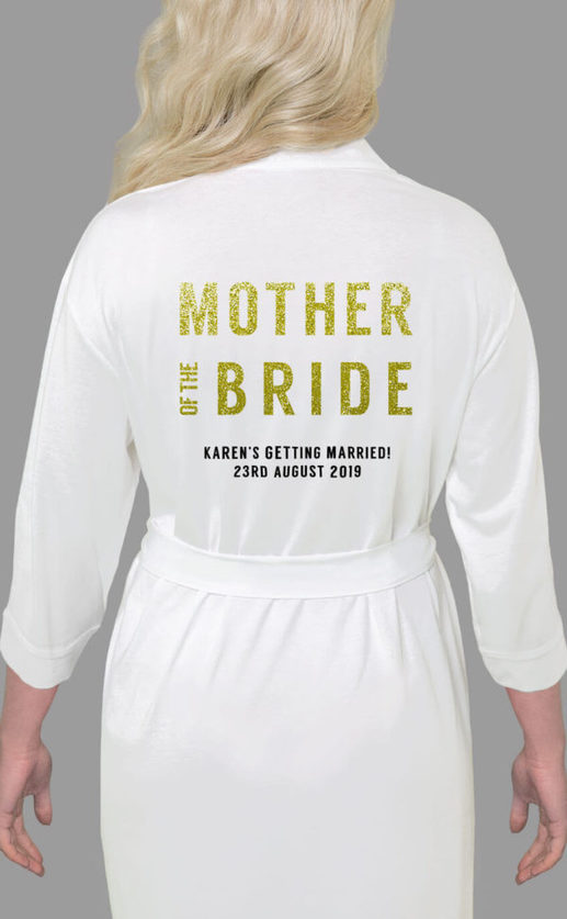 Mother of the Bride Bold Glitter Robe