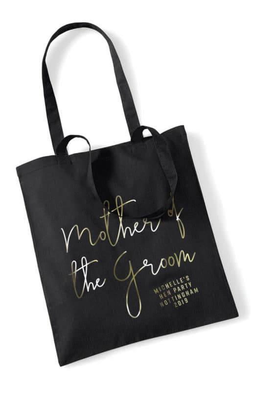 Mother of the Groom Foil Hen Party Tote Bag
