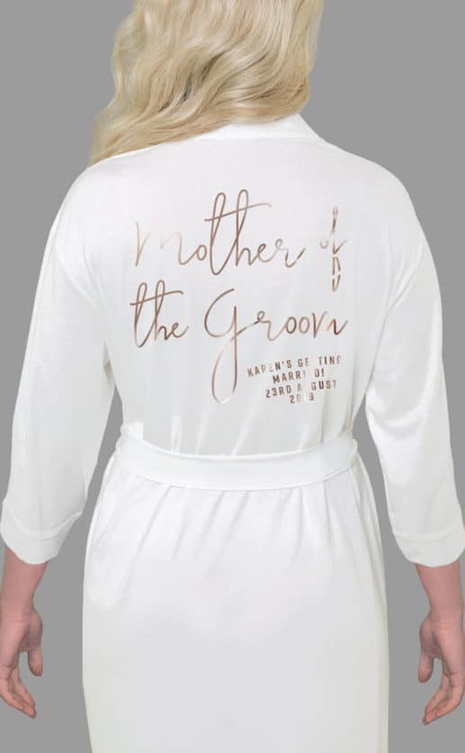 Mother of the Groom Foil Robe
