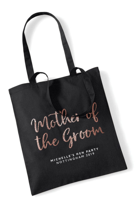 Mother of the Groom Script Hen Party Tote Bag