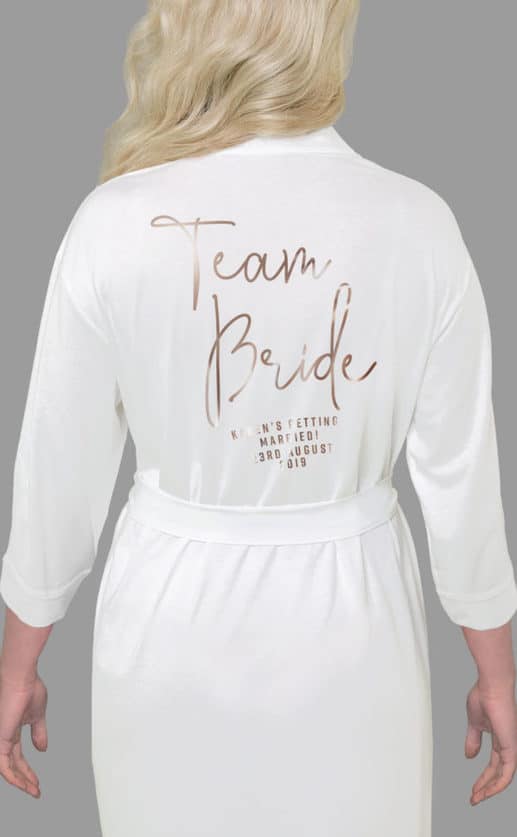 Team Bride Foil Robe