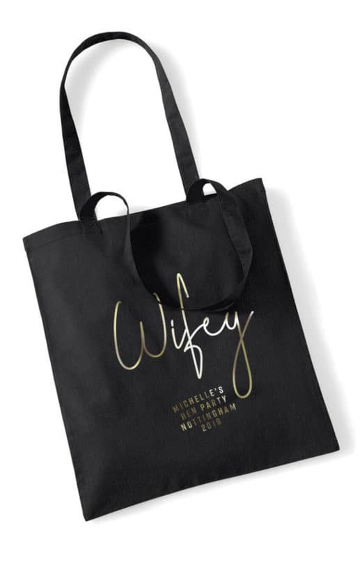 Wifey Foil Hen Party Tote Bag