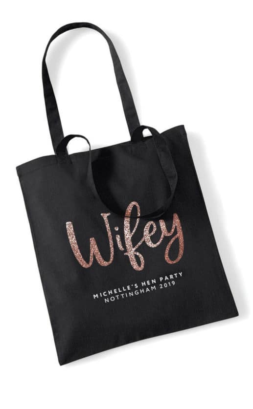 Wifey Script Hen Party Tote Bag