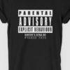 Parental Advisory Personalised Stag Do T Shirt