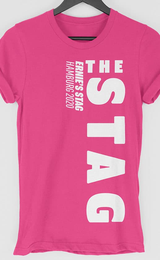 Stag - Side Personalised Stag Do T Shirt