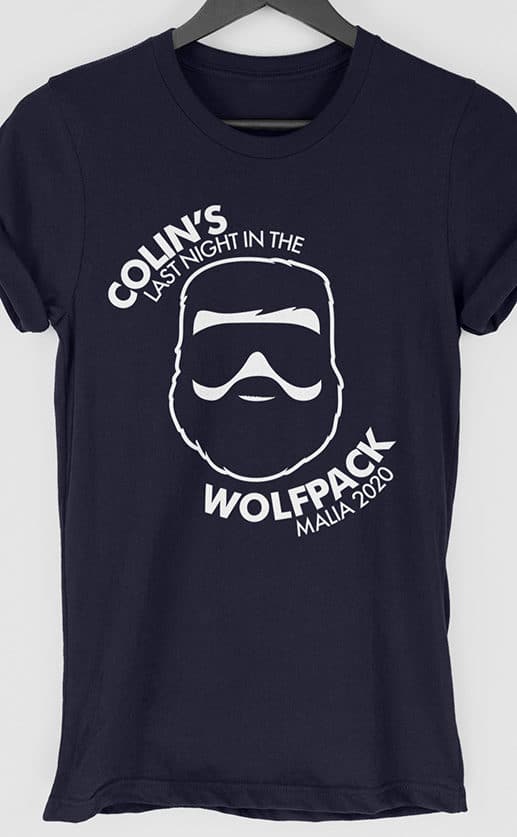 Wolfpack Personalised Stag Do T Shirt