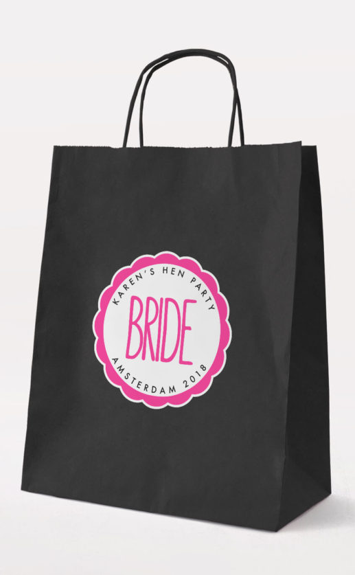 Bride Gift Bag - Personalised Hen Party Gift Bags