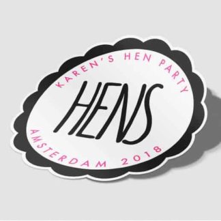 Hens Personalised Hen Party Stickers - Pack of 10