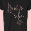 Bride's Tribe Foil - Personalised Hen Party T Shirt