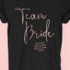 Team Bride Foil - Personalised Hen Party T Shirt