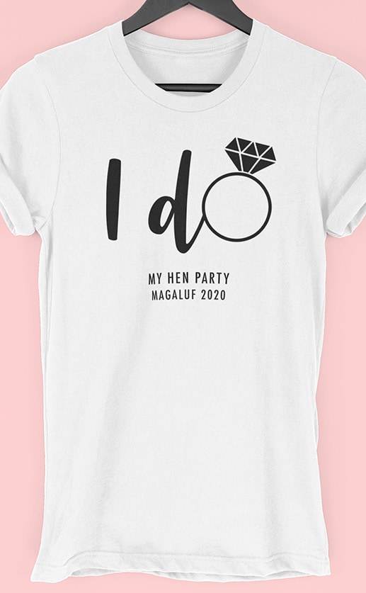I Do 2 - Personalised Hen Party T Shirt
