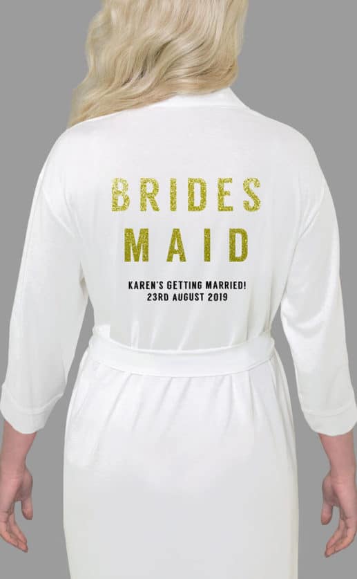 Bridesmaid Bold Glitter Robe