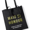 Maid of Honour Bold Glitter Hen Party Tote Bag