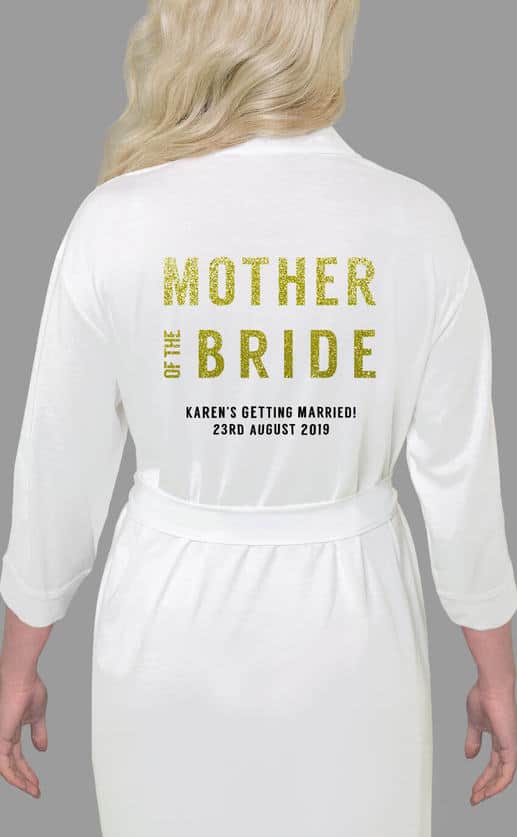 MOTHER OF THE BRIDE GLITTER ROBE