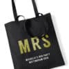 Mrs Bold Glitter Hen Party Tote Bag