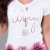 Wifey - Personalised Check Pyjama Set